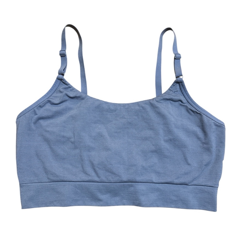 Thirdlove Form Seamless Adjustable Strap Wireless Bra Size XL Stretch Blue